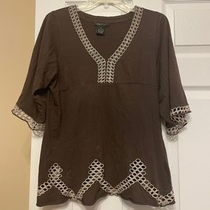 BCBG brown blouse